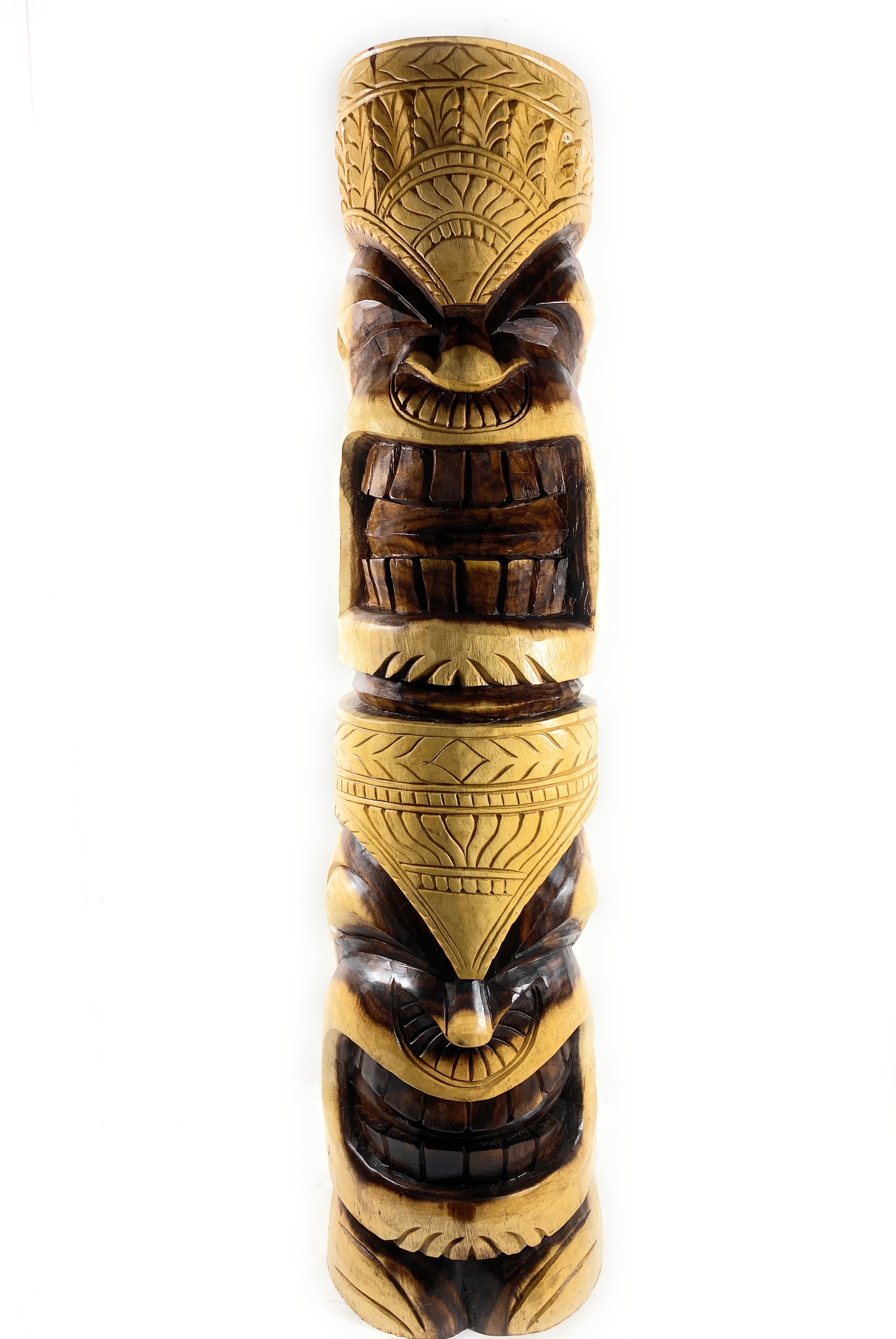Premium Love & Prosperity Tiki Totem 48 inch - Deep Carving Hawaii Museum | #yuy3815120 Premium Love & Prosperity Tiki Totem 48 inch - Deep Carving Hawaii Museum | #yuy3815120